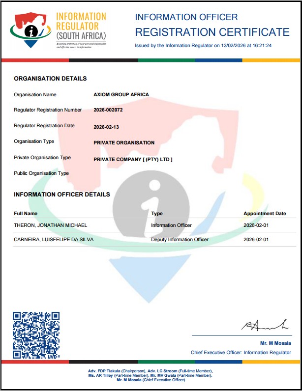 POPIA Certificate